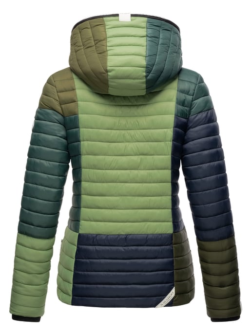 Navahoo Damen Steppjacke Multikulti – Leicht, Stylisch & Mit Colour-Blocking-Design - Image 5