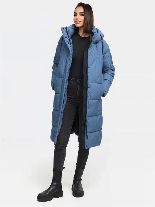 Marikoo Damen Winter Steppmantel Tabiaa XVI mit Kapuze & Fleece - Image 6