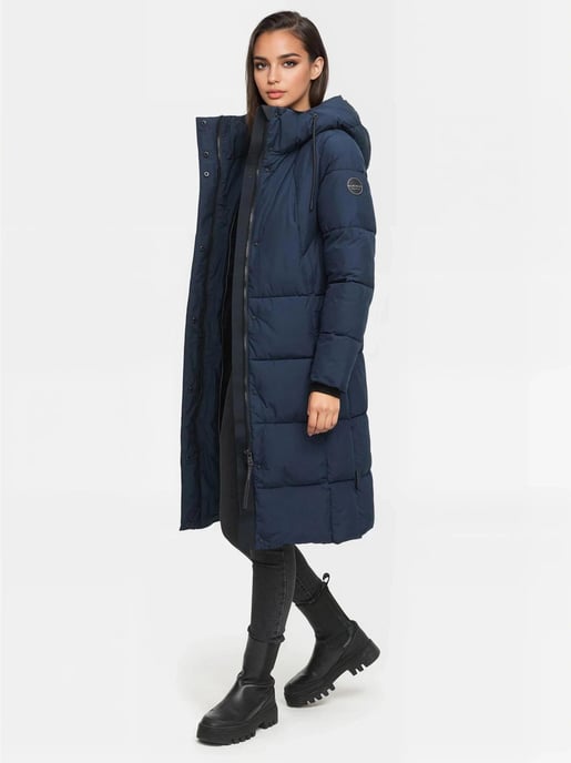 Marikoo Damen Winter Steppmantel Tabiaa XVI mit Kapuze & Fleece - Image 6