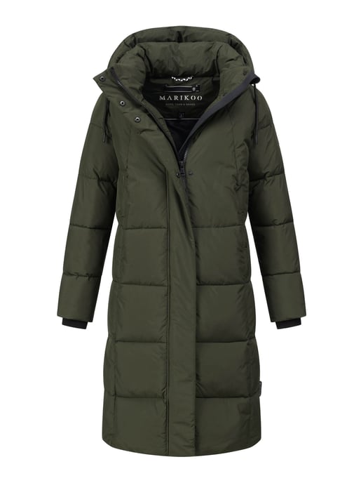 Marikoo Damen Winter Steppmantel Tabiaa XVI mit Kapuze & Fleece - Image 1