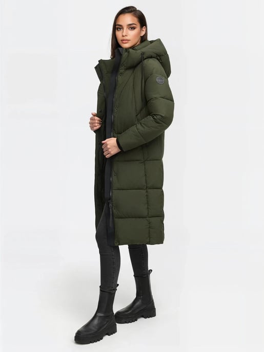 Marikoo Damen Winter Steppmantel Tabiaa XVI mit Kapuze & Fleece - Image 6