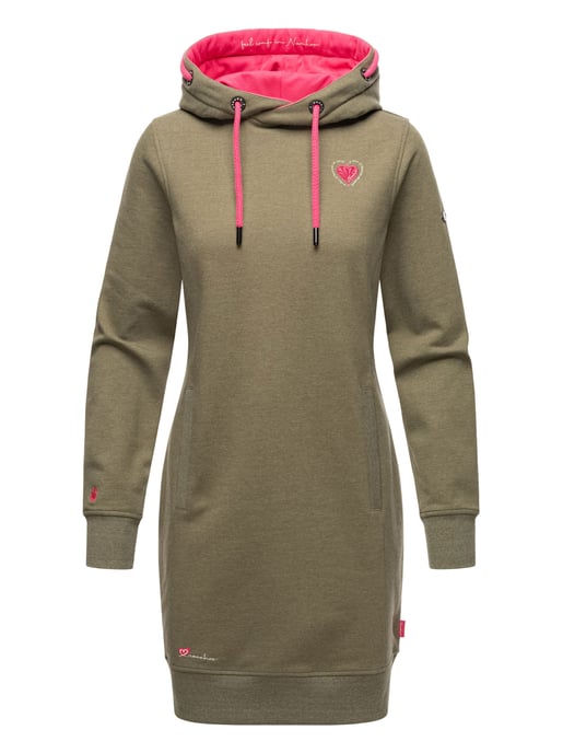 Navahoo Damen Hoodie Kleid Kirschblüte – Stylisch & Kuschelig - Image 1