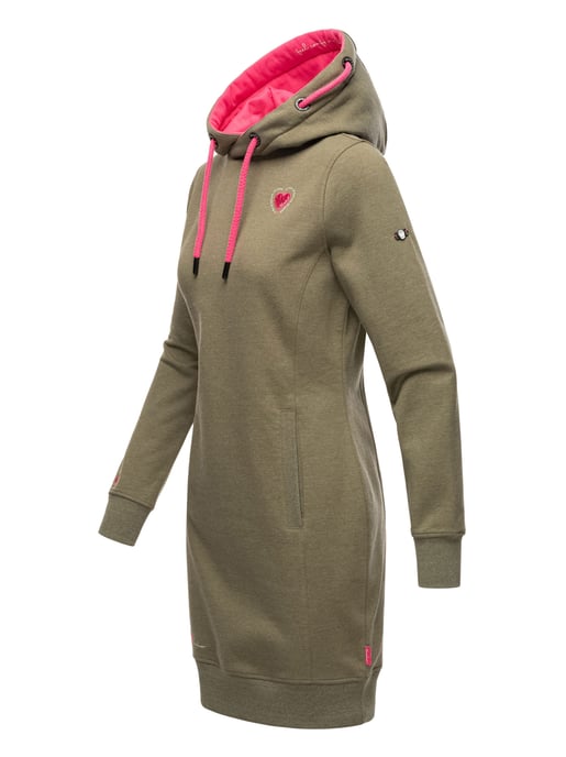 Navahoo Damen Hoodie Kleid Kirschblüte – Stylisch & Kuschelig - Image 2