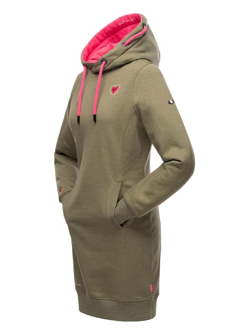 Navahoo Damen Hoodie Kleid Kirschblüte – Stylisch & Kuschelig - Image 4