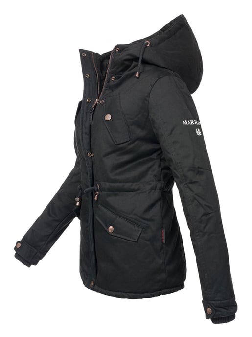 Marikoo Damen Winterjacke Manolya mit Teddyfellfutter & Baumwoll-Obermaterial - Image 2