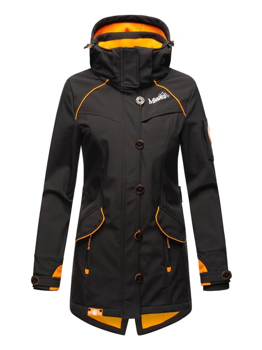 Marikoo Damen Softshelljacke – Soulinaa, wasserdicht mit abnehmbarer Kapuze - Image 2