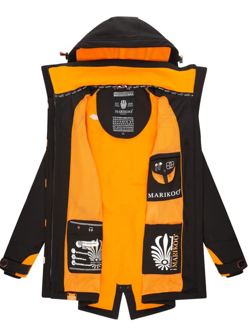 Marikoo Damen Softshelljacke – Soulinaa, wasserdicht mit abnehmbarer Kapuze - Image 6