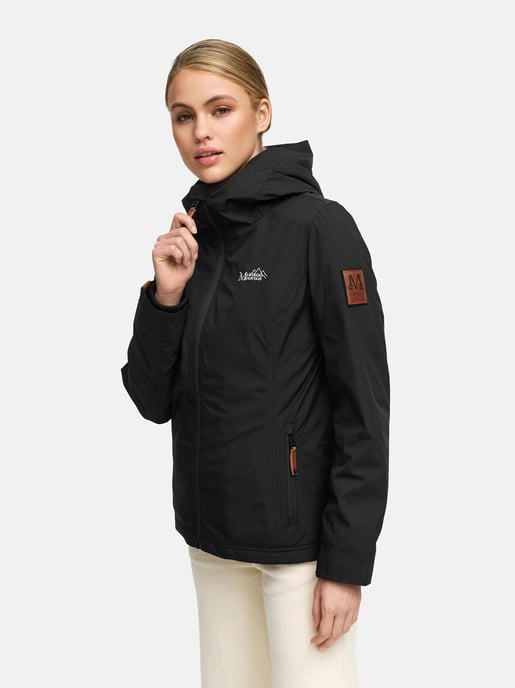 Marikoo Damen Übergangsjacke Erdbeere mit Doppelkragen & Fleece-Innenfutter - Image 4