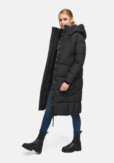 Marikoo Damen Winter Steppmantel Chumanii XVI mit Magnettaschen - Image 6