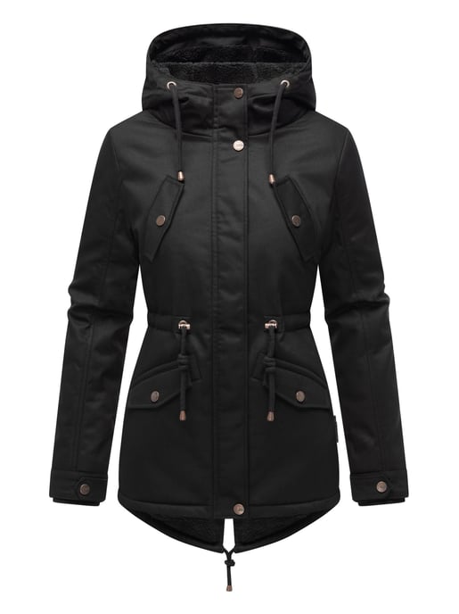 Marikoo Damen Winterjacke Manolya mit Teddyfellfutter & Baumwoll-Obermaterial - Image 2