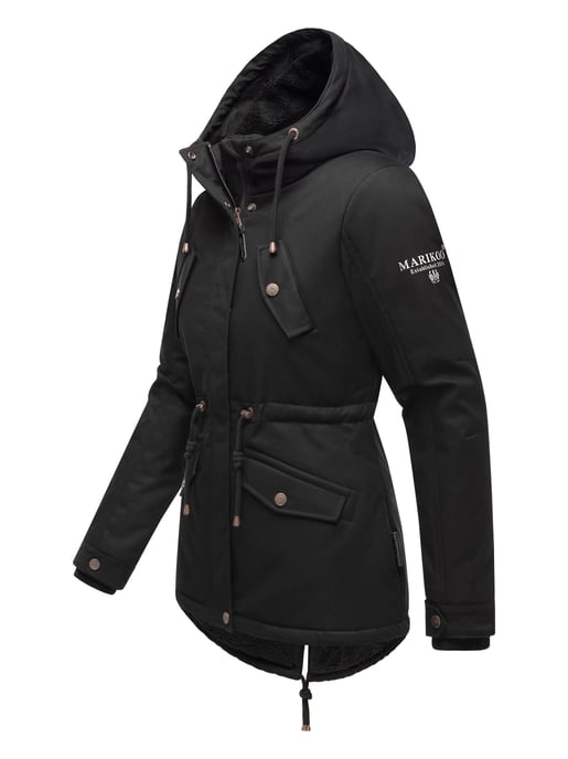 Marikoo Damen Winterjacke Manolya mit Teddyfellfutter & Baumwoll-Obermaterial - Image 3