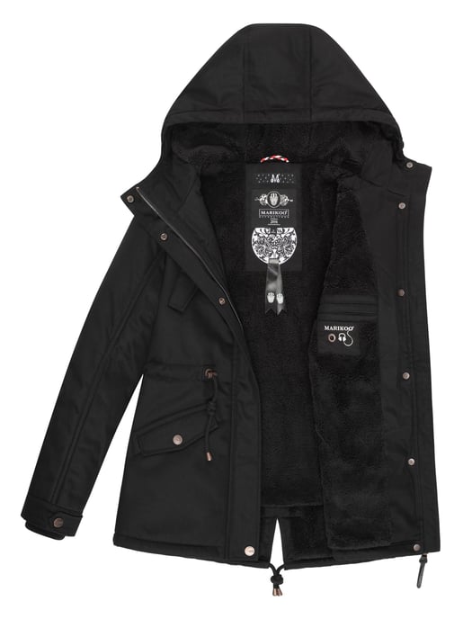 Marikoo Damen Winterjacke Manolya mit Teddyfellfutter & Baumwoll-Obermaterial - Image 5