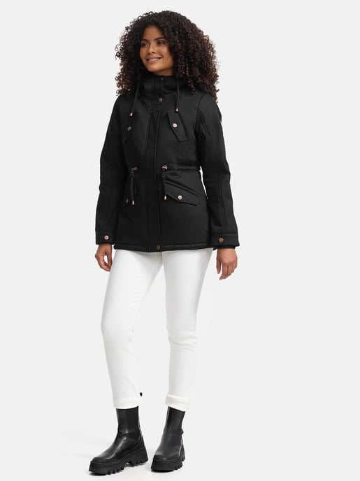 Marikoo Damen Winterjacke Manolya mit Teddyfellfutter & Baumwoll-Obermaterial - Image 6