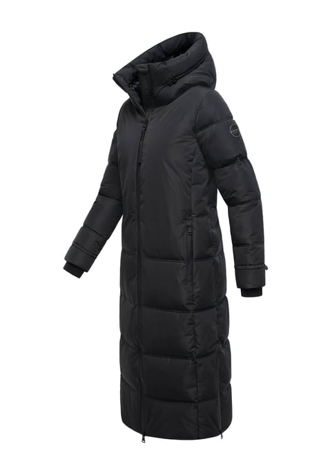 Marikoo Damen Winter Steppmantel Honiaa XVI mit Kapuze & Reißverschlusstaschen - Image 3