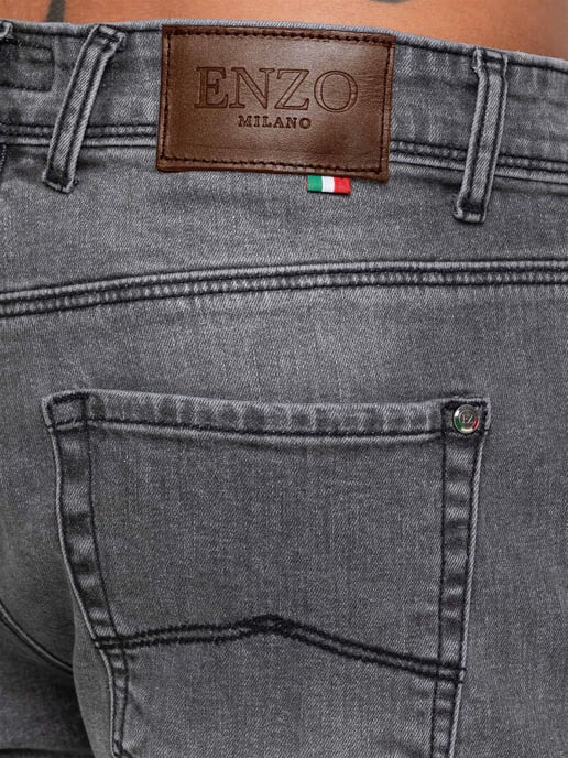 Enzo Milano | Herren Stretch Jeans mit Tapered Fit - Image 4