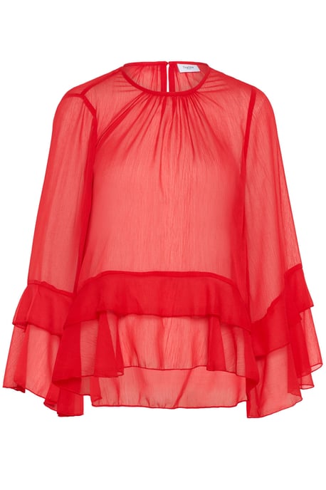 Langarm-Bluse MazelleSZ Langarm-Bluse Lockere Passform - Image 4
