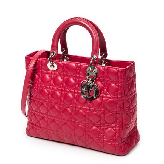 Large Lady Dior Zip Umhängetasche - Image 2