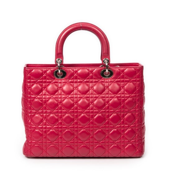 Large Lady Dior Zip Umhängetasche - Image 5