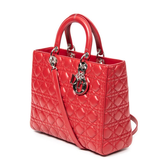Large Lady Dior Zip Umhängetasche - Image 2