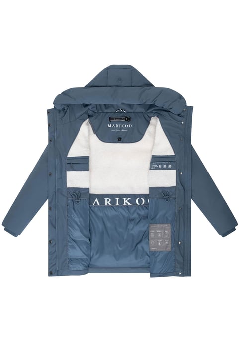 Marikoo Damen Winterjacke Delilah mit Fleecefutter & Taillenregulierung - Image 4