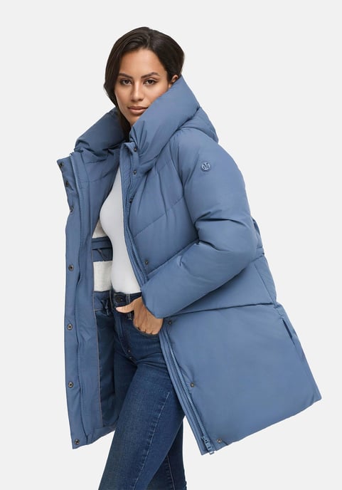 Marikoo Damen Winterjacke Delilah mit Fleecefutter & Taillenregulierung - Image 6