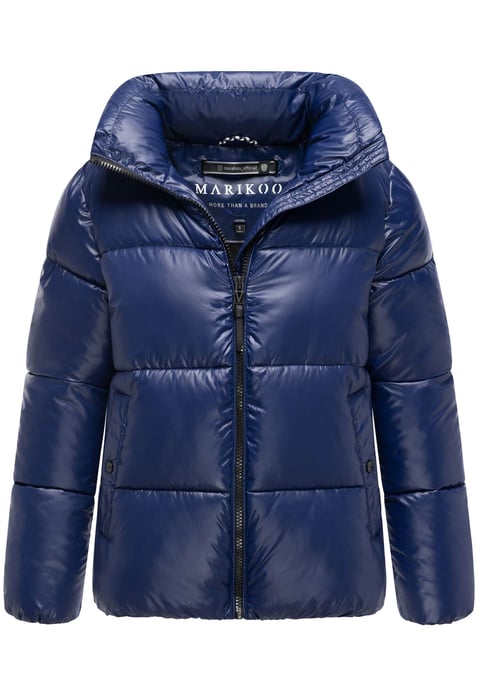 Marikoo Damen Winterjacke Hazalee im Puffer-Stil mit glänzender Optik - Image 1