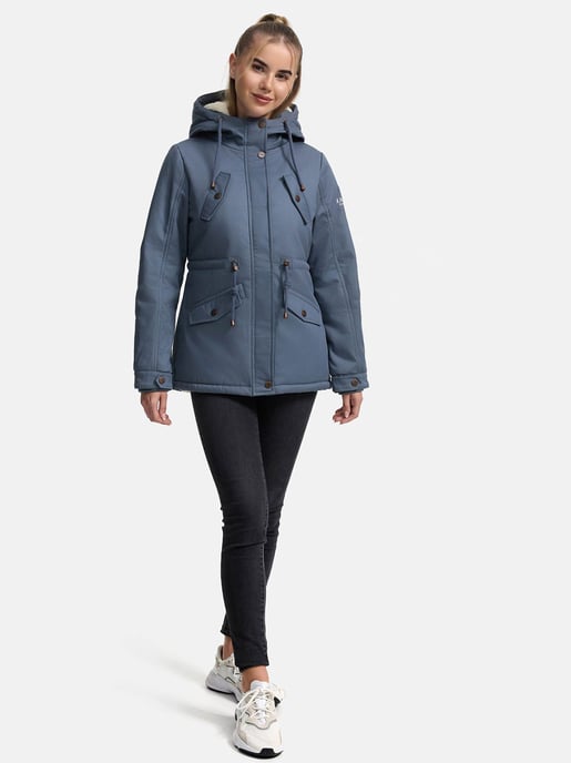 Marikoo Damen Winterjacke Manolya mit Teddyfellfutter & Baumwoll-Obermaterial - Image 6