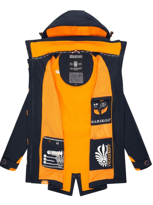 Marikoo Damen Softshelljacke – Soulinaa, wasserdicht mit abnehmbarer Kapuze - Image 6