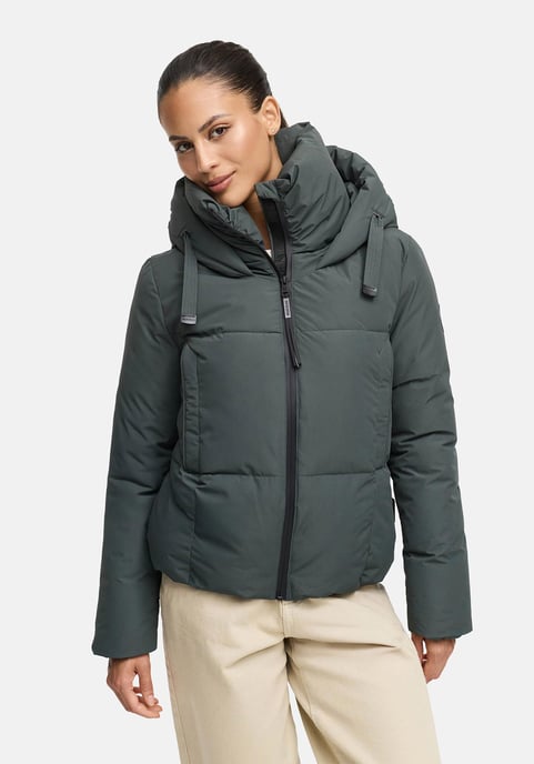 Marikoo Damen Winterjacke Ninikaa mit Kapuze & Fleece-Innenfutter - Image 5