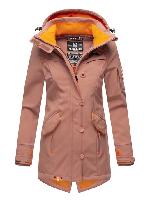 Marikoo Damen Softshelljacke – Soulinaa, wasserdicht mit abnehmbarer Kapuze - Image 1