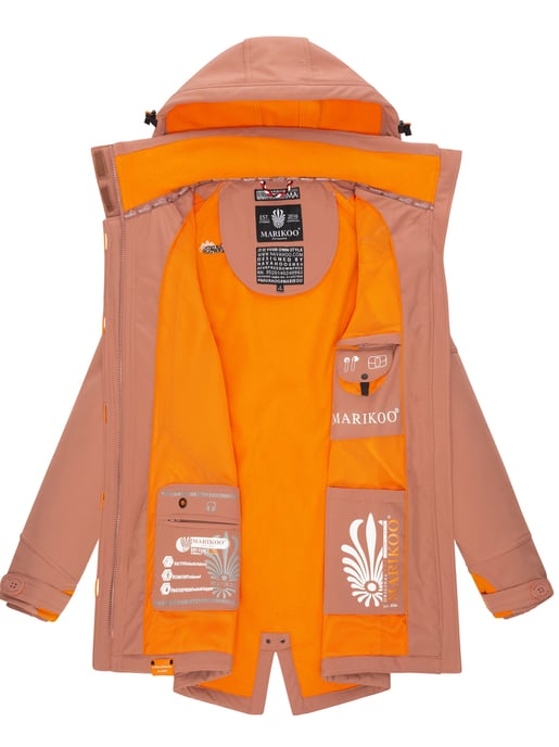 Marikoo Damen Softshelljacke – Soulinaa, wasserdicht mit abnehmbarer Kapuze - Image 6