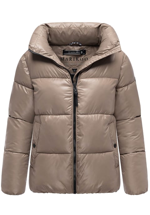 Marikoo Damen Winterjacke Hazalee im Puffer-Stil mit glänzender Optik - Image 1