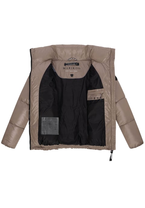 Marikoo Damen Winterjacke Hazalee im Puffer-Stil mit glänzender Optik - Image 4