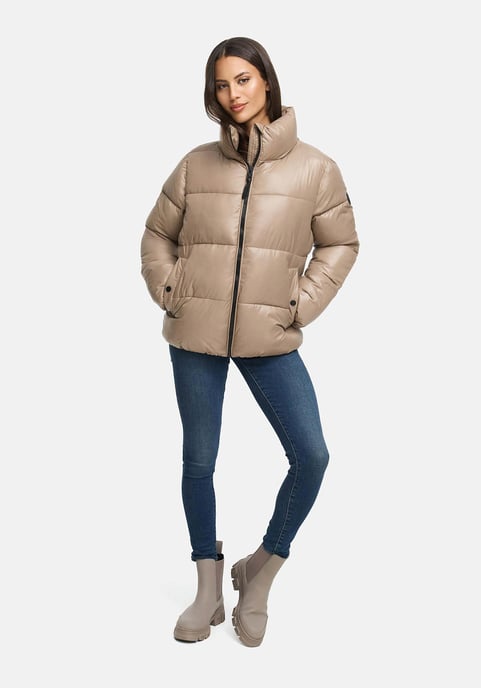 Marikoo Damen Winterjacke Hazalee im Puffer-Stil mit glänzender Optik - Image 6