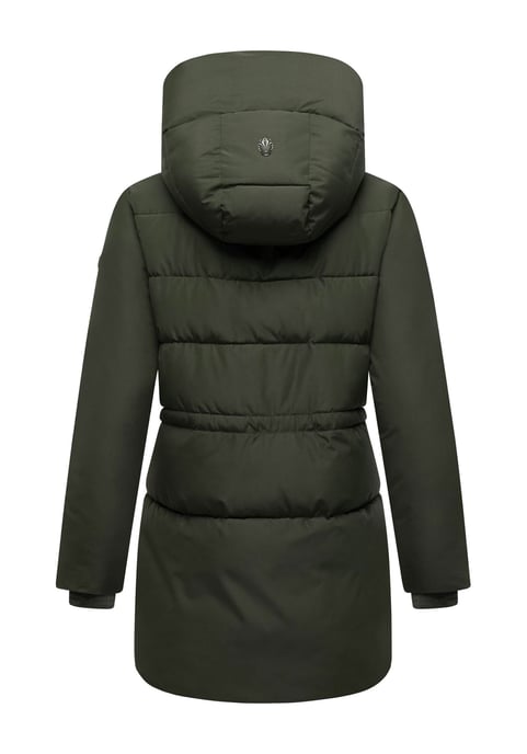 Marikoo Damen Winterjacke Delilah mit Fleecefutter & Taillenregulierung - Image 3