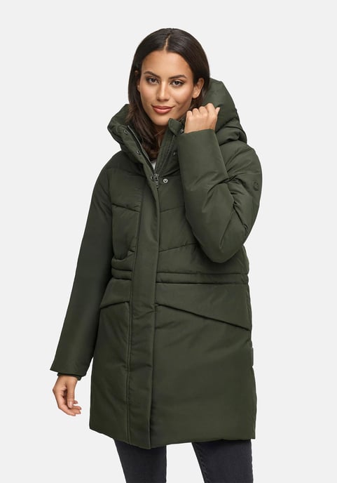Marikoo Damen Winterjacke Delilah mit Fleecefutter & Taillenregulierung - Image 5