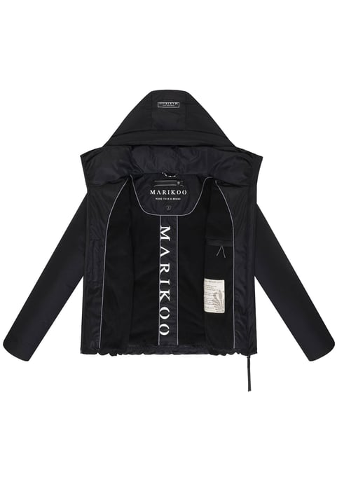 Marikoo Damen Winterjacke Ninikaa mit Kapuze & Fleece-Innenfutter - Image 4