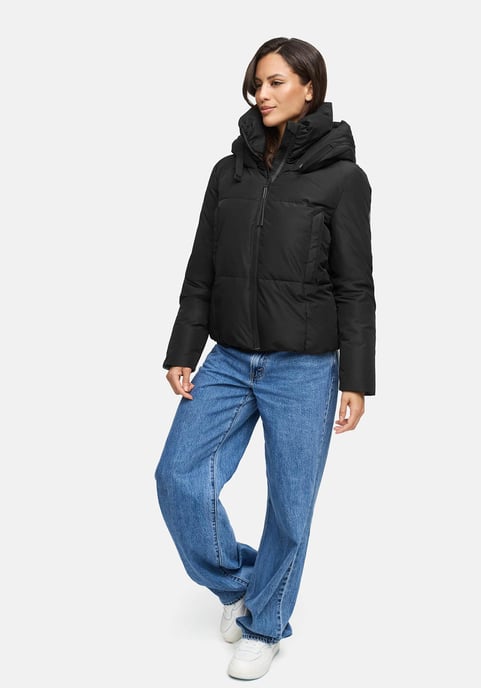 Marikoo Damen Winterjacke Ninikaa mit Kapuze & Fleece-Innenfutter - Image 5