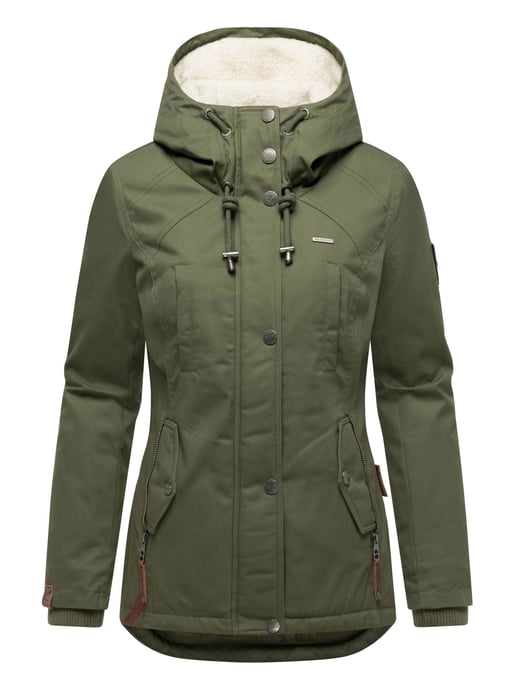 Marikoo Damen Winterjacke mit Teddyfell-Innenfutter & Kapuze - Image 2