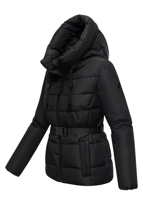 Marikoo Damen Winterjacke Himee mit Taillengürtel & Magnettaschen - Image 2