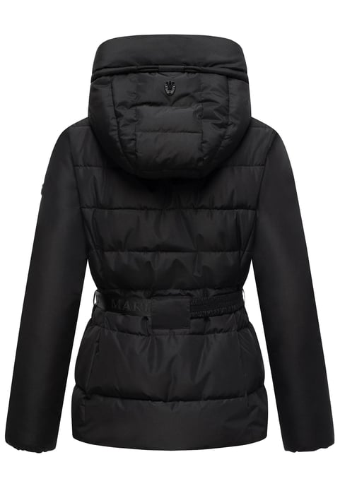 Marikoo Damen Winterjacke Himee mit Taillengürtel & Magnettaschen - Image 3