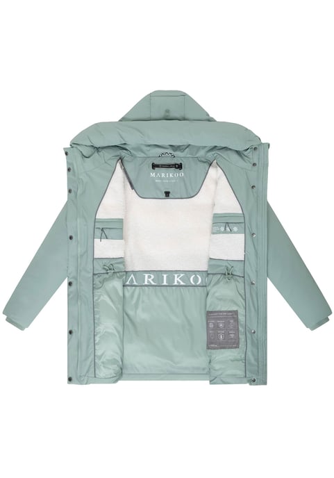 Marikoo Damen Winterjacke Delilah mit Fleecefutter & Taillenregulierung - Image 4