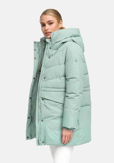 Marikoo Damen Winterjacke Delilah mit Fleecefutter & Taillenregulierung - Image 6