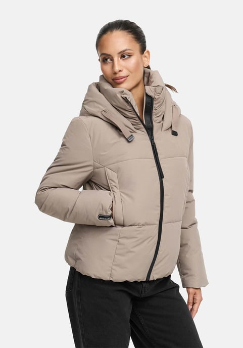Marikoo Damen Winterjacke Ninikaa mit Kapuze & Fleece-Innenfutter - Image 5