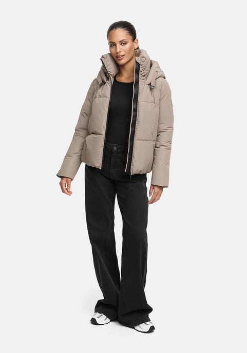 Marikoo Damen Winterjacke Ninikaa mit Kapuze & Fleece-Innenfutter - Image 6
