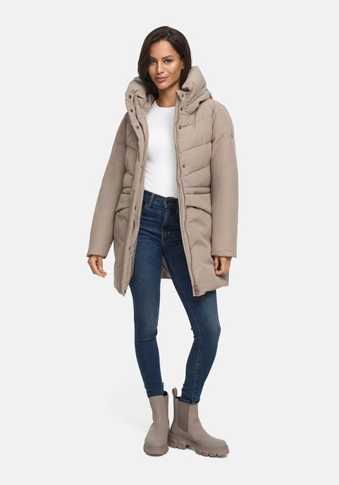 Marikoo Damen Winterjacke Delilah mit Fleecefutter & Taillenregulierung - Image 5