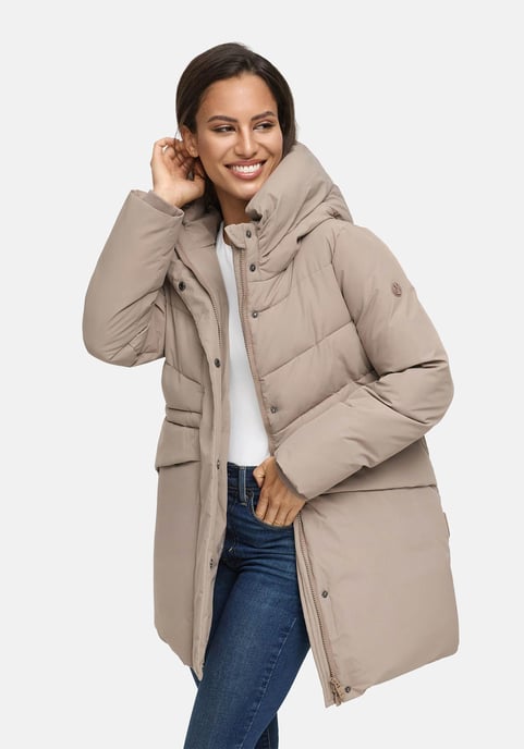 Marikoo Damen Winterjacke Delilah mit Fleecefutter & Taillenregulierung - Image 6