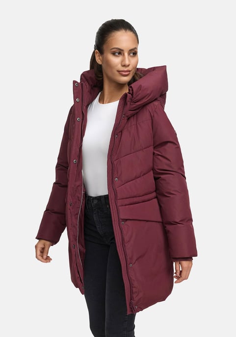 Marikoo Damen Winterjacke Delilah mit Fleecefutter & Taillenregulierung - Image 6