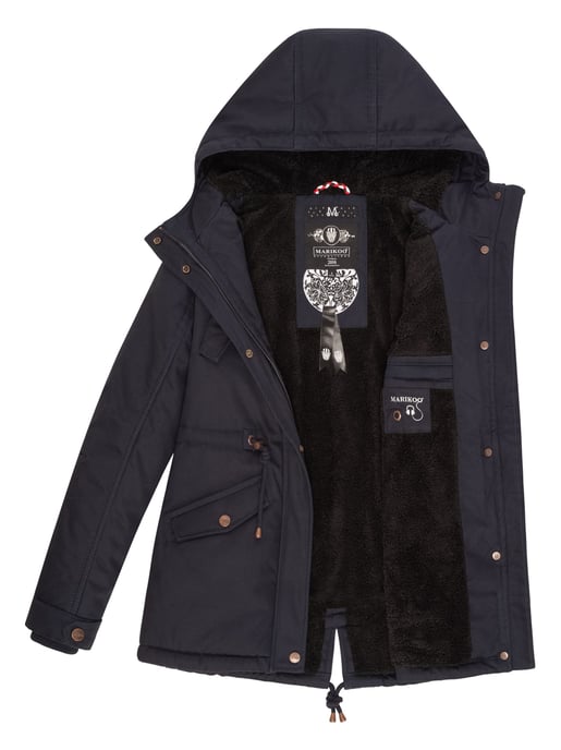 Marikoo Damen Winterjacke Manolya mit Teddyfellfutter & Baumwoll-Obermaterial - Image 5