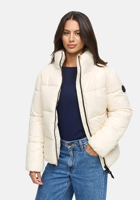 Marikoo Damen Winterjacke Hazalee im Puffer-Stil mit glänzender Optik - Image 5